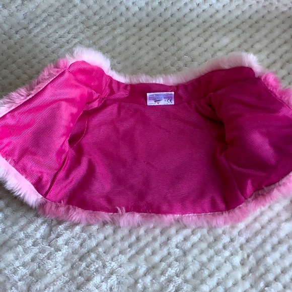 Build-A-Bear Pink Furry Coat For Build A Bear Plush - Picture 4 of 7